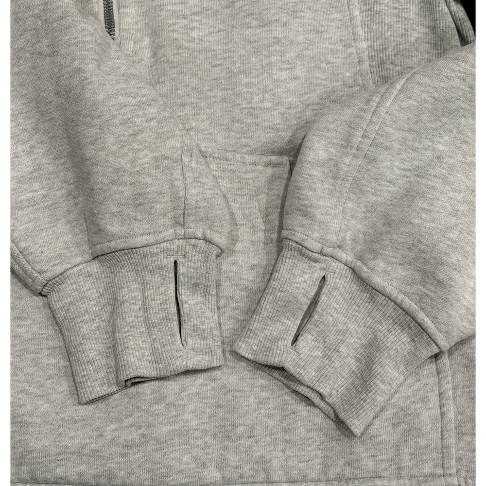 Lululemon Scuba Oversized Funnel Neck Half Zip Long Women's XS/S‎ Gray Fleece